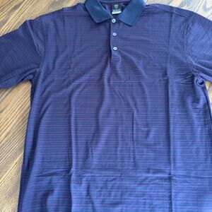 nike dri fit uv golf men’s polo red/blue large